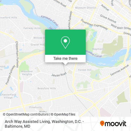 Mapa de Arch Way Assisted Living