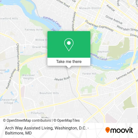 Arch Way Assisted Living map