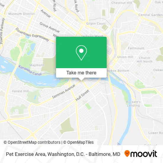 Mapa de Pet Exercise Area