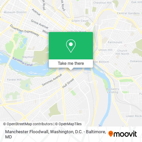 Mapa de Manchester Floodwall