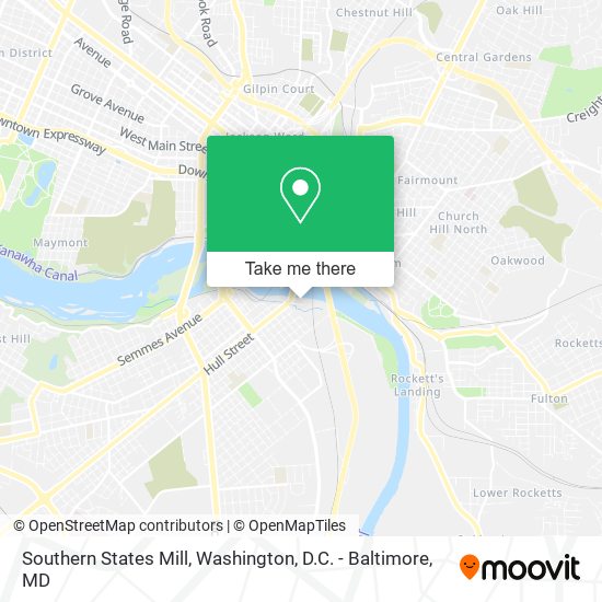 Southern States Mill map