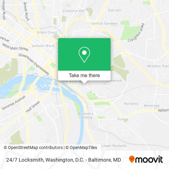 24/7 Locksmith map