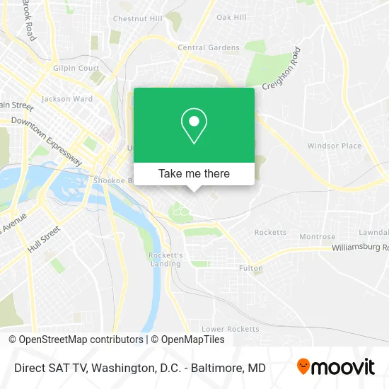 Direct SAT TV map
