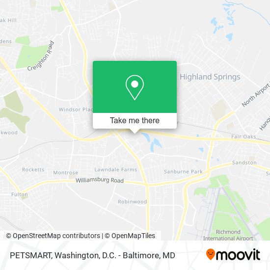 PETSMART map