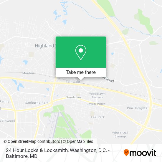 Mapa de 24 Hour Locks & Locksmith