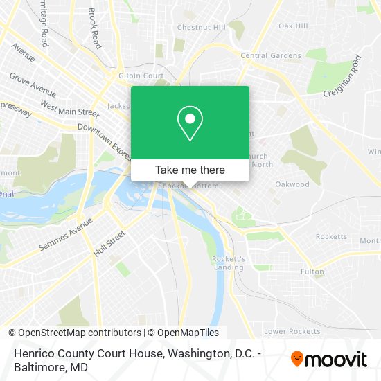 Mapa de Henrico County Court House