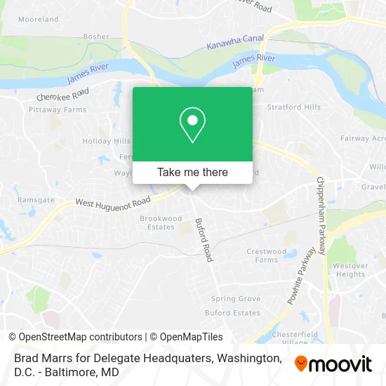 Brad Marrs for Delegate Headquaters map
