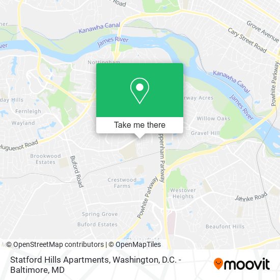 Statford Hills Apartments map