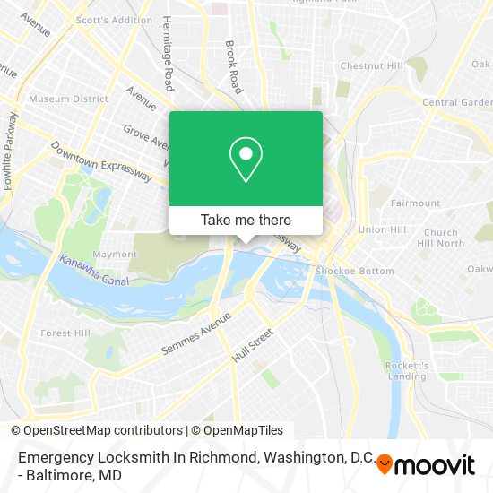 Emergency Locksmith In Richmond map