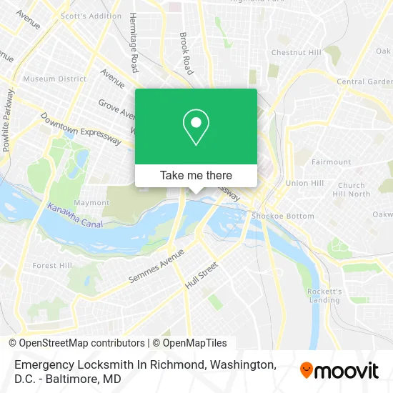 Emergency Locksmith In Richmond map