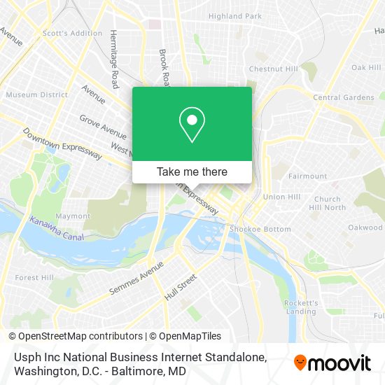 Mapa de Usph Inc National Business Internet Standalone