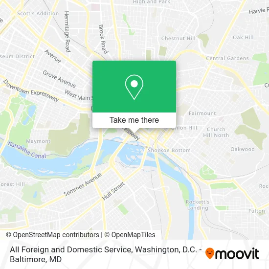 All Foreign and Domestic Service map