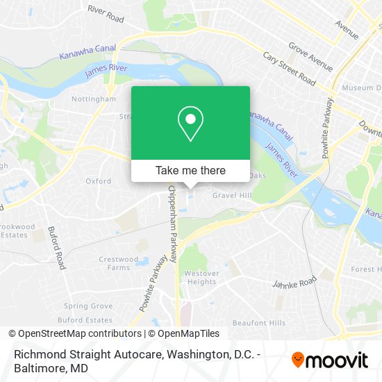 Mapa de Richmond Straight Autocare