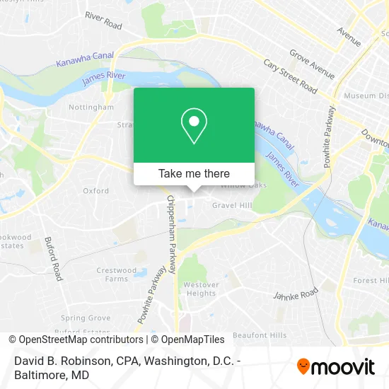 David B. Robinson, CPA map