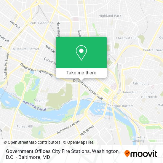 Mapa de Government Offices City Fire Stations