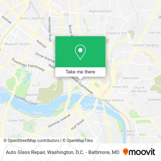 Auto Glass Repair map