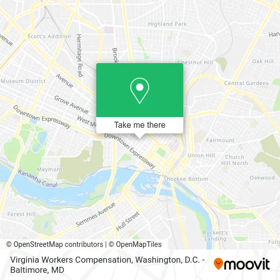 Virginia Workers Compensation map