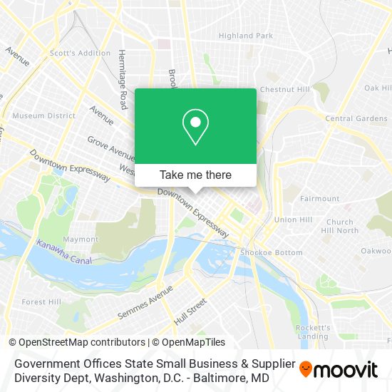 Government Offices State Small Business & Supplier Diversity Dept map