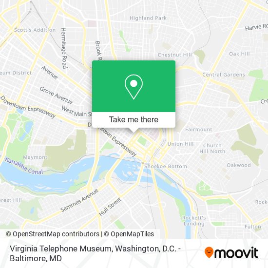 Virginia Telephone Museum map