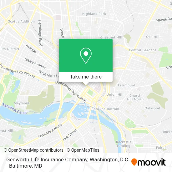 Genworth Life Insurance Company map