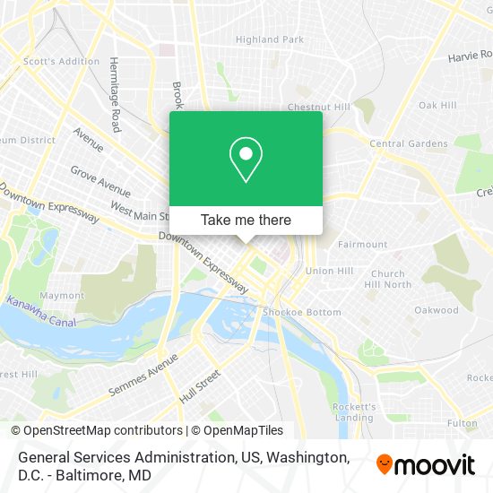 Mapa de General Services Administration, US