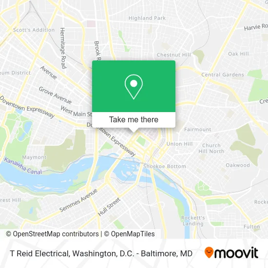 T Reid Electrical map