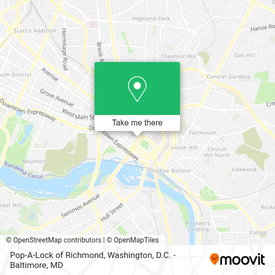 Pop-A-Lock of Richmond map