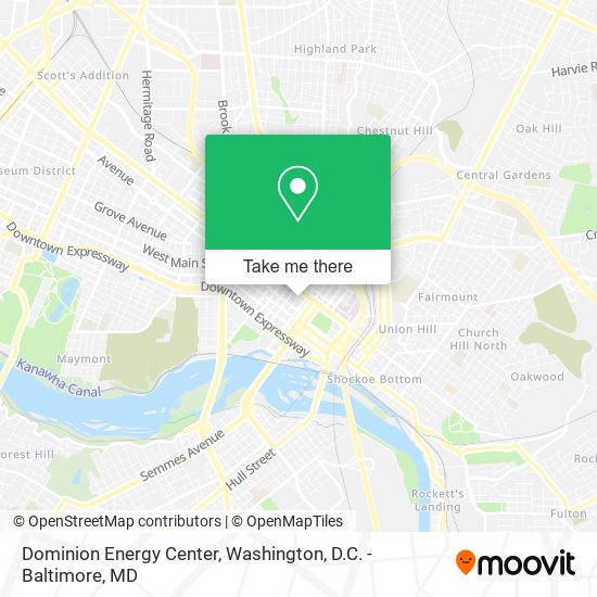 Dominion Energy Center map