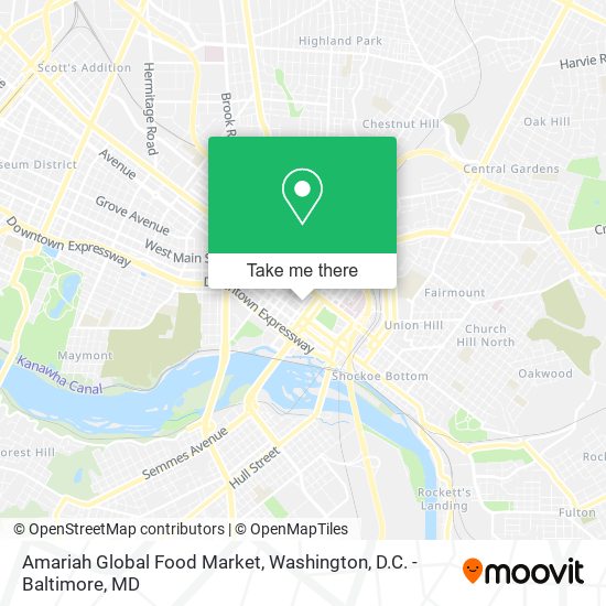 Amariah Global Food Market map