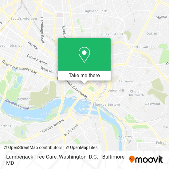 Lumberjack Tree Care map