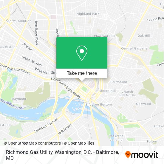 Richmond Gas Utility map