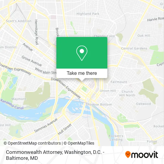 Mapa de Commonwealth Attorney