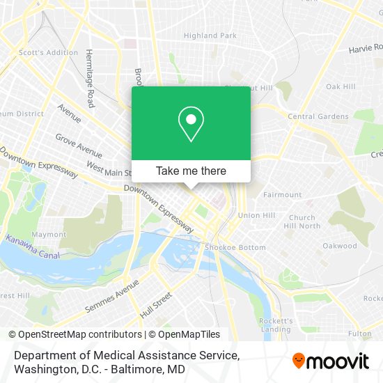 Department of Medical Assistance Service map