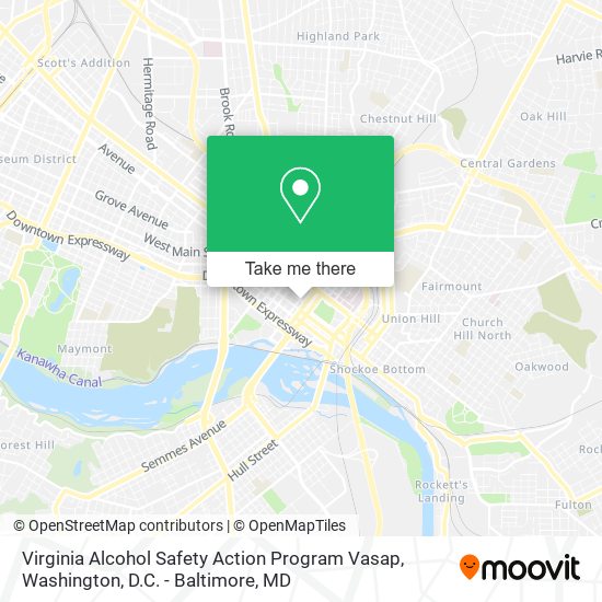 Virginia Alcohol Safety Action Program Vasap map