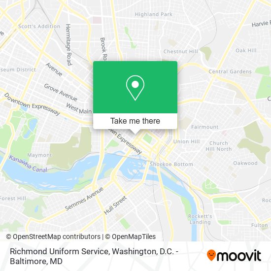 Richmond Uniform Service map