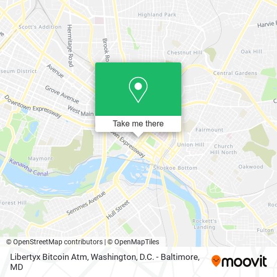 Mapa de Libertyx Bitcoin Atm