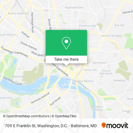 Mapa de 709 E Franklin St
