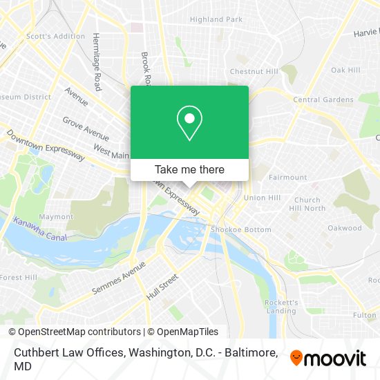 Mapa de Cuthbert Law Offices