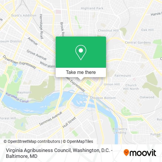 Virginia Agribusiness Council map