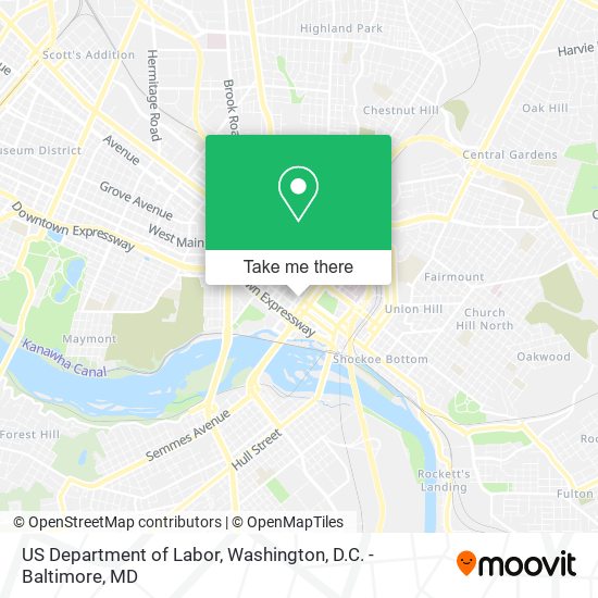 US Department of Labor map