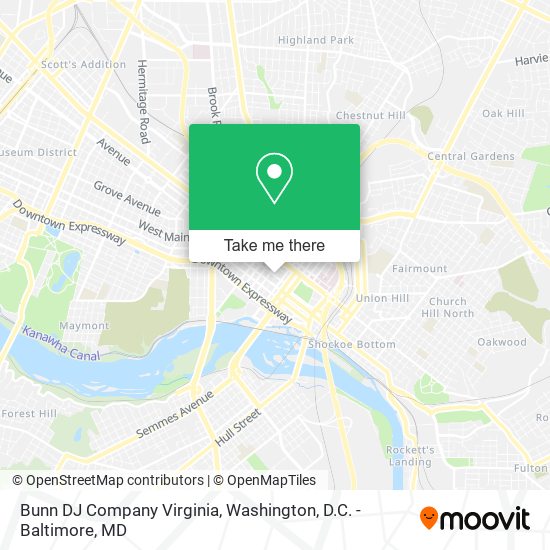 Bunn DJ Company Virginia map