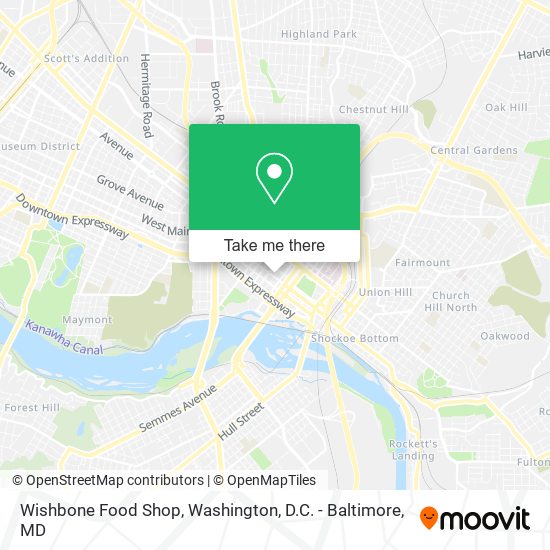 Mapa de Wishbone Food Shop