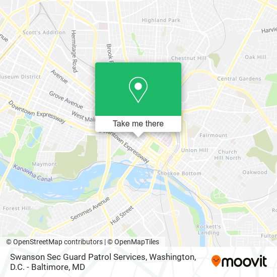 Mapa de Swanson Sec Guard Patrol Services
