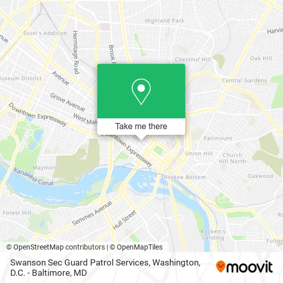 Mapa de Swanson Sec Guard Patrol Services