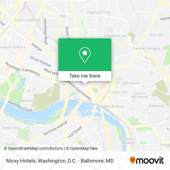 Moxy Hotels map