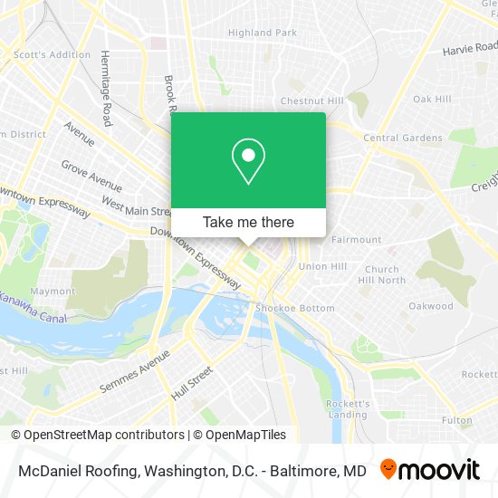 Mapa de McDaniel Roofing