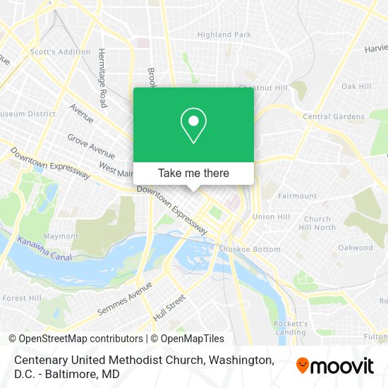 Mapa de Centenary United Methodist Church