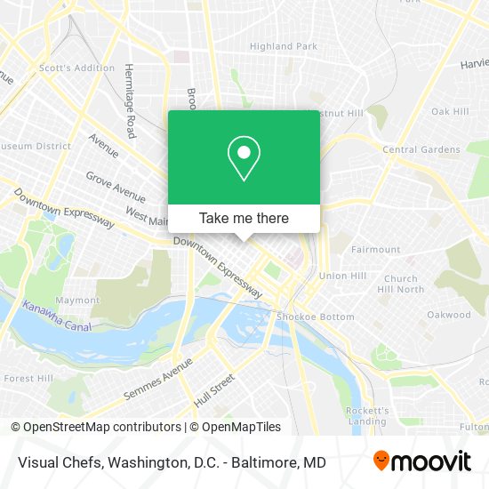 Visual Chefs map