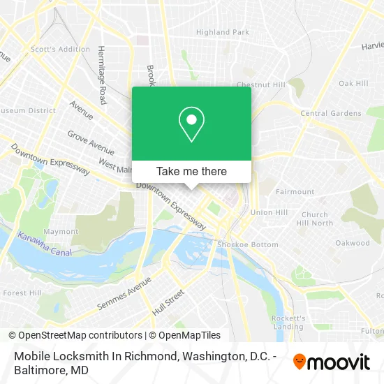 Mapa de Mobile Locksmith In Richmond