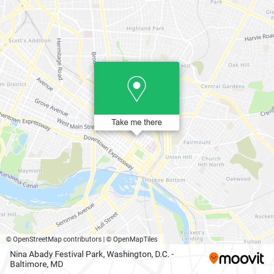 Nina Abady Festival Park map